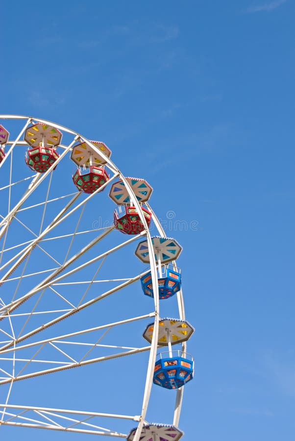 Carriages of Ferris Wheel Horizontal Stock Image Image of clear