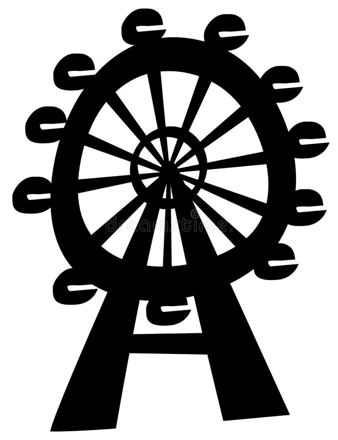 Ferris Wheel royalty free illustration