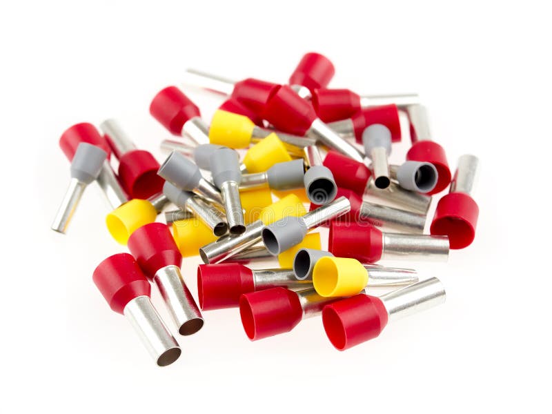 Ferrules Or End Sleeves For Electrical Cables Stock Image Image of