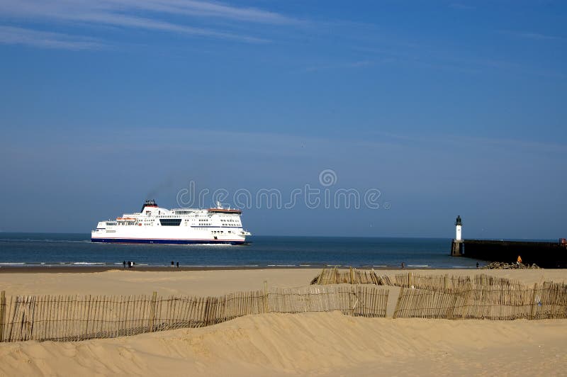 Ferry Boat leaving Calais, France