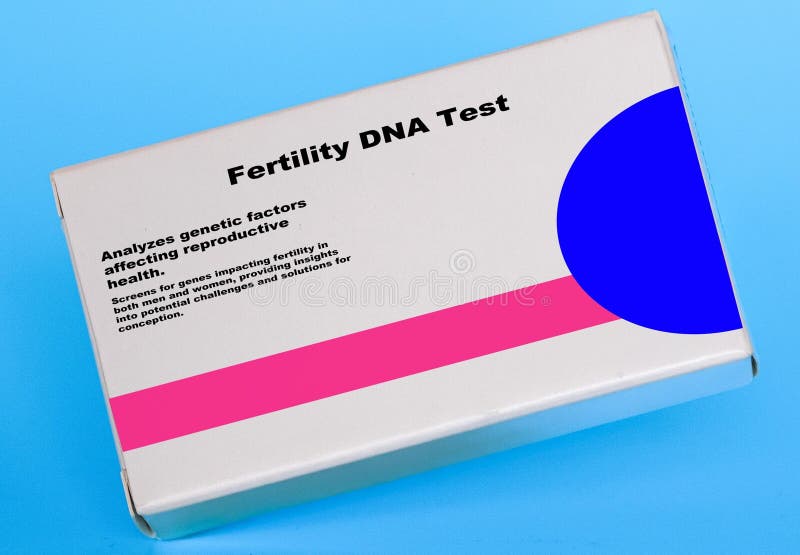 Fertility DNA Test Analyzes genetic factors affecting royalty free stock images