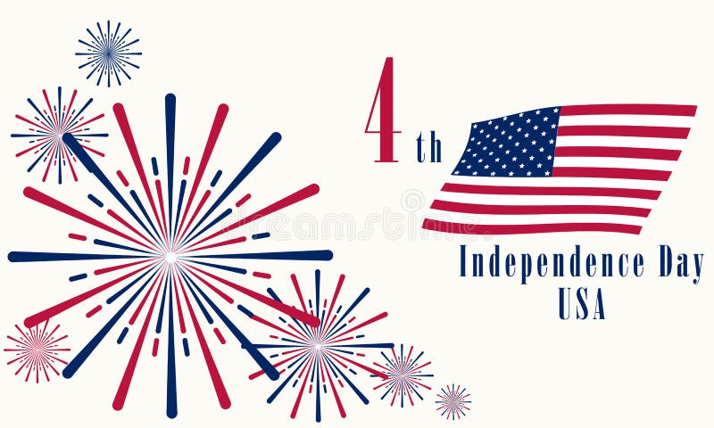 Festa dell'indipendenza gli Stati Uniti del 4 luglio 2019 illustrazione vettoriale Festa dell'indipendenza gli Stati Uniti del 4 luglio 2019 illustrazione vettoriale