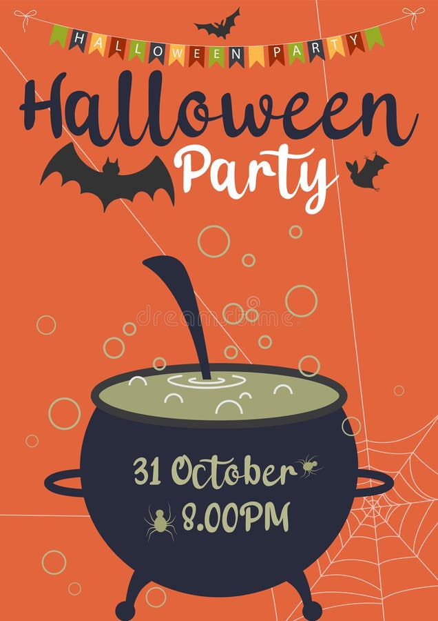 Banner de festa de halloween com cara de abóbora preta assustadora isolada  em png ou espaço de fundo branco transparente para ilustração em vetor de  pôster de site de modelo de venda