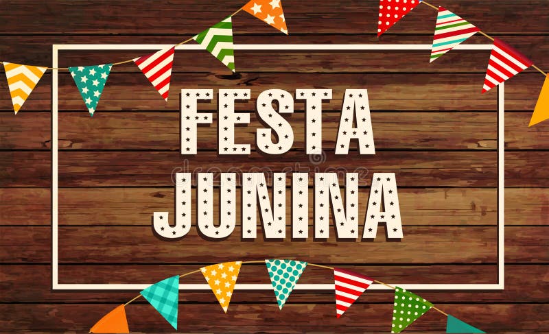 Festa Junina illustration - traditional Brazil June festival party. Vector illustration. Latin American holiday. stock illustration Festa Junina illustration - traditional Brazil June festival party. Vector illustration. Latin American holiday. stock illustration
