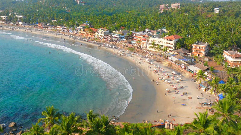 Festa turistica della spiaggia in India del sud fotografie stock libere da diritti Festa turistica della spiaggia in India del sud fotografie stock libere da diritti
