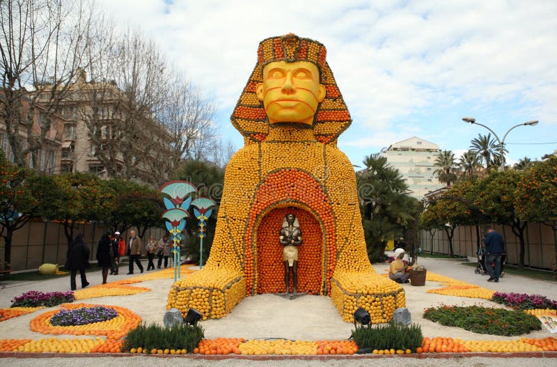 Festival de Ciitrus dans Menton 2011 image stock Festival de Ciitrus dans Menton 2011 image stock
