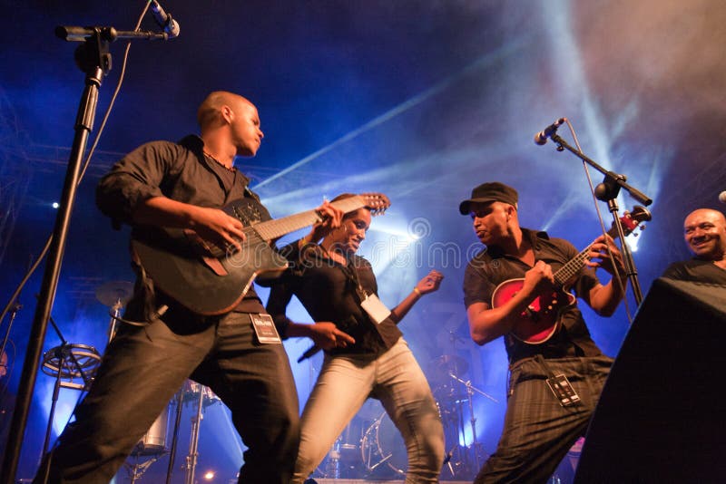 Group Cordas Do Sol, the Kriol Jazz Festival on April 14, 2011 in Cape Verde, Praia. Group Cordas Do Sol, the Kriol Jazz Festival on April 14, 2011 in Cape Verde, Praia.