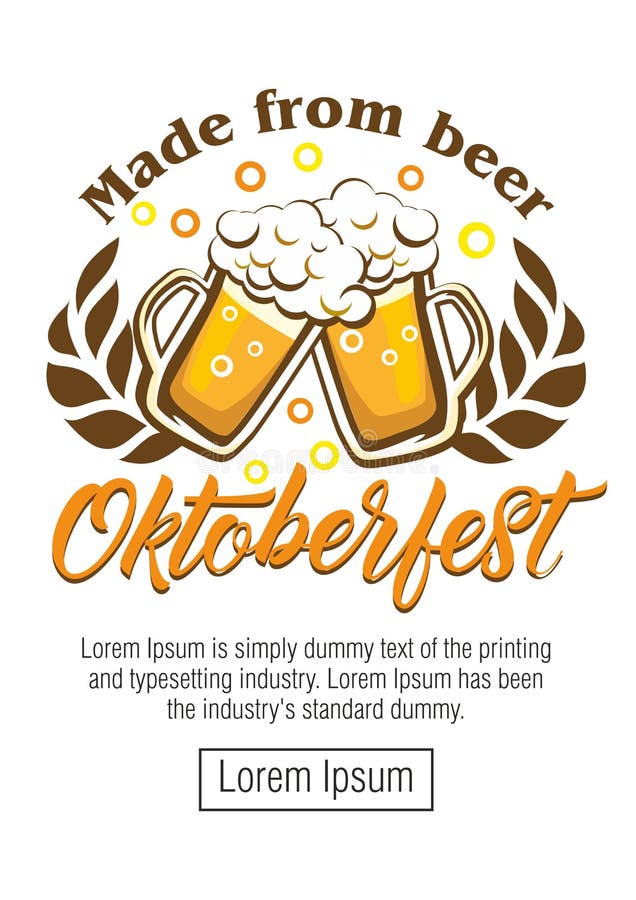 Festival della birra di Oktoberfest Illustrazione di colore illustrazione di stock Festival della birra di Oktoberfest Illustrazione di colore illustrazione di stock
