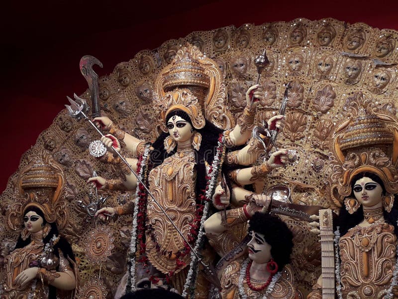 Festival image of India  Durga Puja. Which happens for five days in a row in East of india in the state of West Bengal