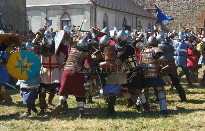 Festival of medieval culture stock photos