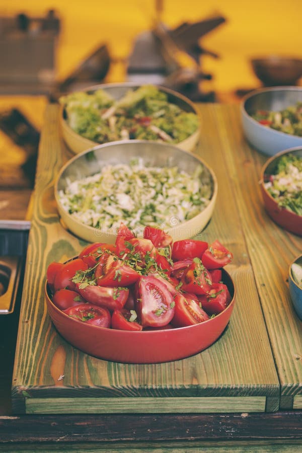 Festival of street food. stock image. Image of market - 118027105