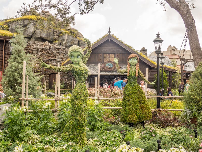 Festival topiaire gelé de jardin d'agrément d'Epcot image stock Festival topiaire gelé de jardin d'agrément d'Epcot image stock
