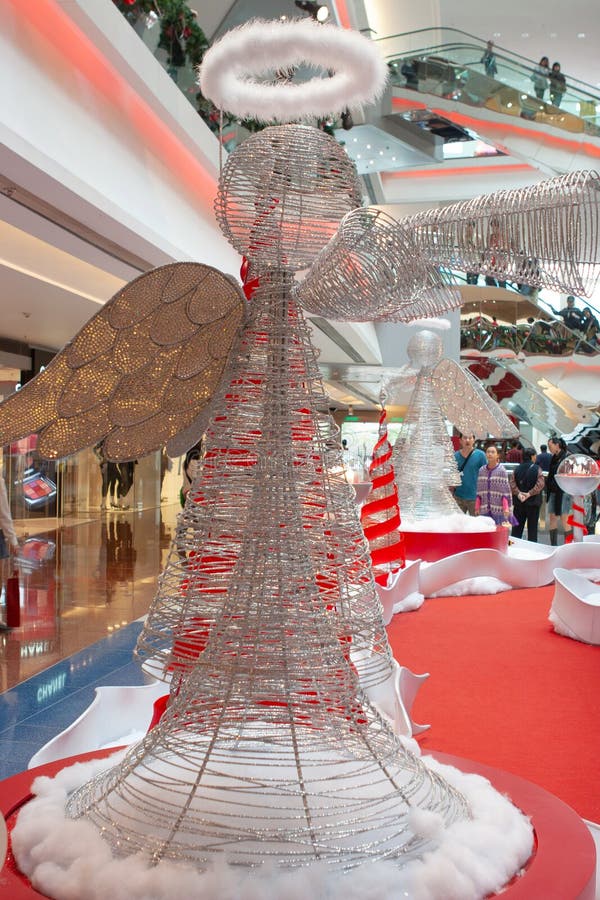 Festival Walk Christmas Tree Decorations in Hong Kong. 9 Dec 2006