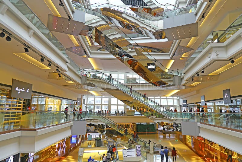 Festival Walk Shopping Mall, Hong Kong Editorial Stock Image Image of