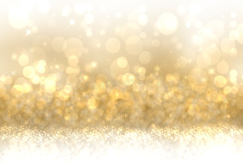 A festive abstract Happy New Year or Christmas texture background and with golden yellow blurred bokeh lights and stars. Space for stock images A festive abstract Happy New Year or Christmas texture background and with golden yellow blurred bokeh lights and stars. Space for stock images
