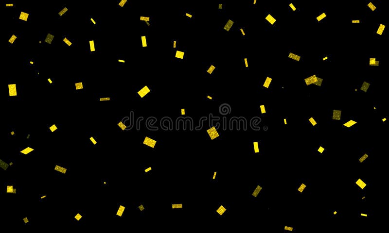 Festive Background, Confetti, Gouden Sequenties, Particle Drop, Goud Op  Zwart, Leuk, Vakantie Stock Illustratie - Illustration Of Daling, Element:  159585017