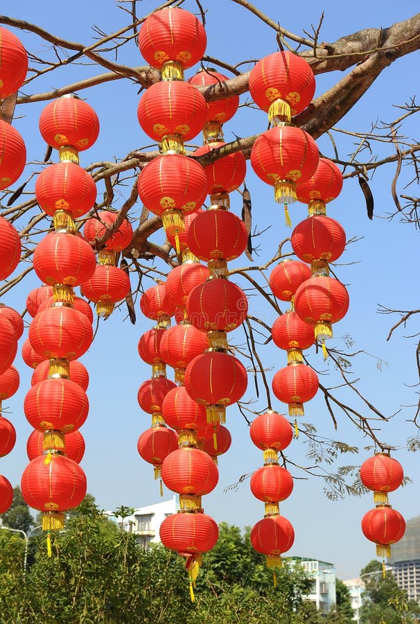 Tradition Lantern of Chinese Mean Best Wishes and Good Luck for the
