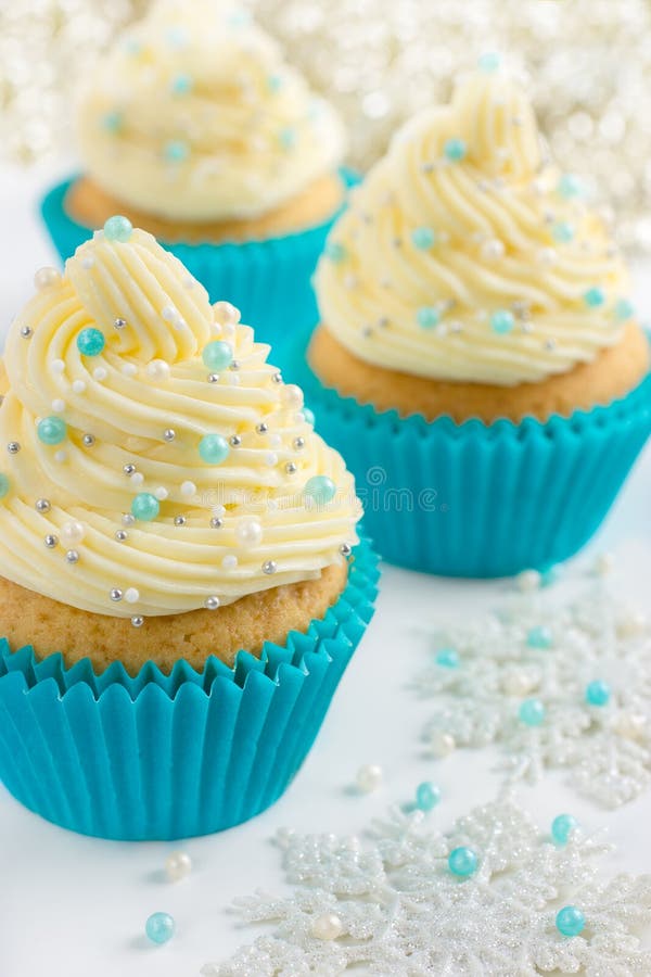Festive Christmas cupcake stock photography Festive Christmas cupcake stock photography
