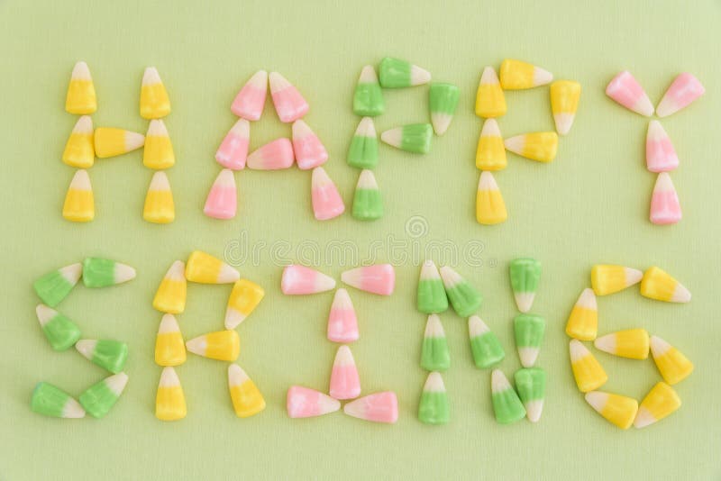 Festive Easter candy corn stock photo. Image of pastels 64426418