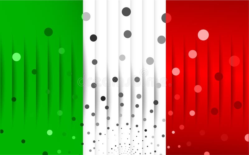 Festive flag of Italy