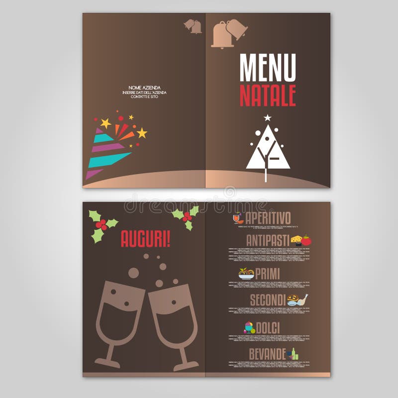 Dolci Natalizi Fight List.Christmas Menu Stock Illustration Illustration Of Pencils 125348247