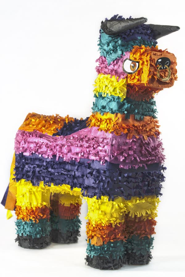 Festive mulit colored traditional Mexican pinata. Festive mulit colored traditional Mexican pinata
