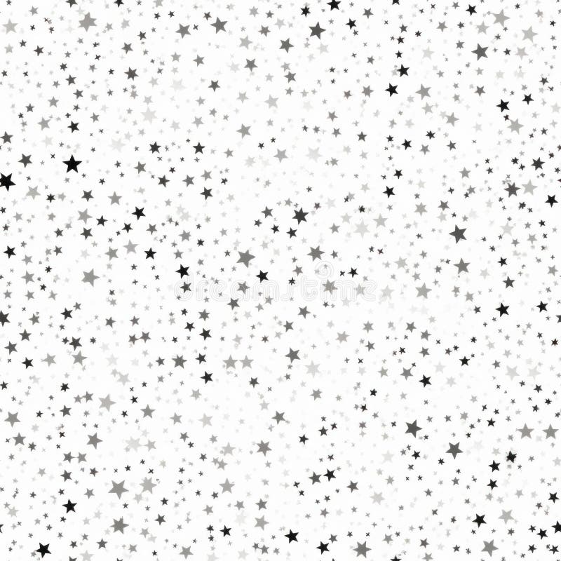 Festive Seamless Pattern. Small silver stars on a white background. Abstract texture. For print, textile, fabric vector illustration