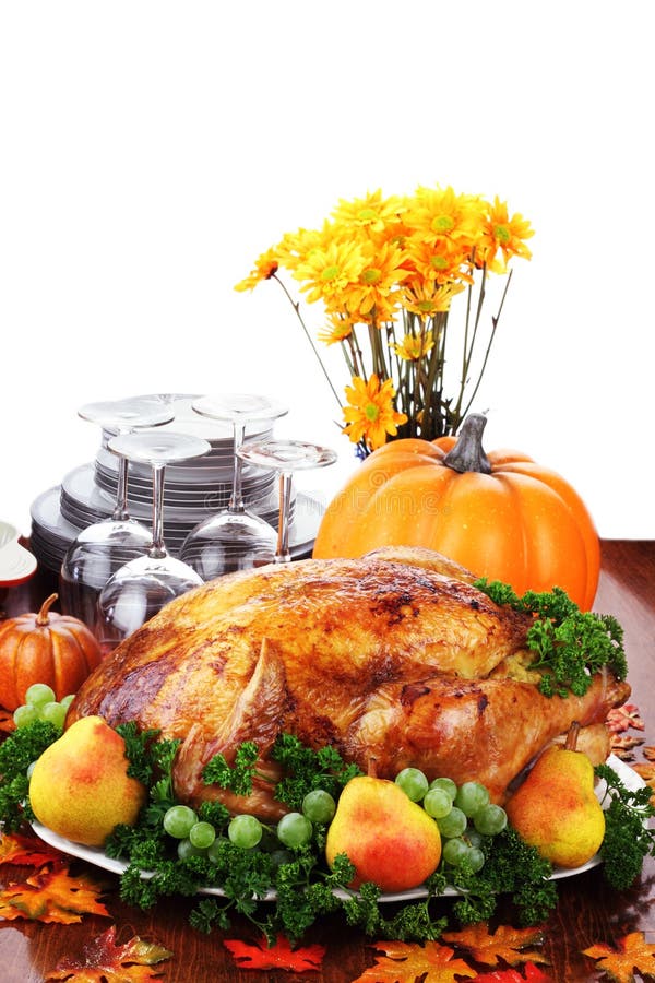 Festive Thanksgiving Dinner royalty free stock images Festive Thanksgiving Dinner royalty free stock images