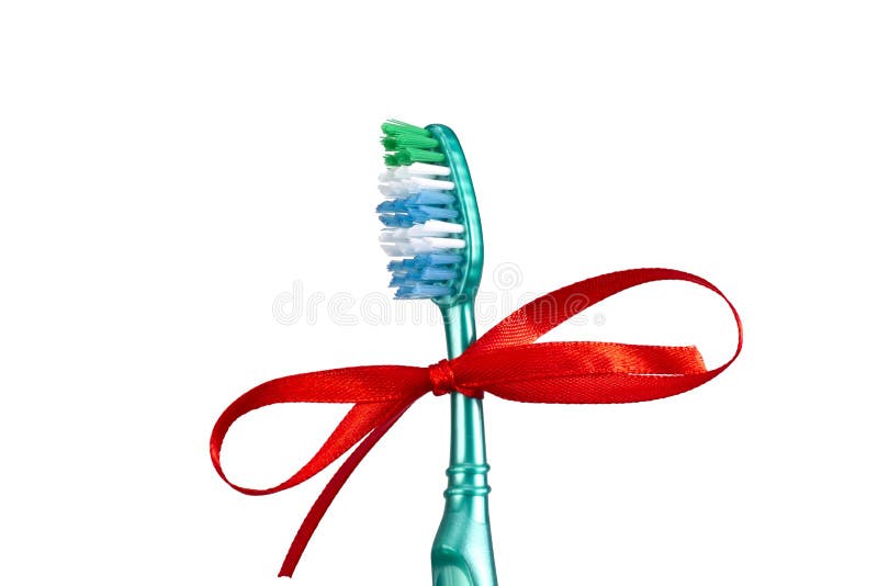 Festive toothbrush with a bow