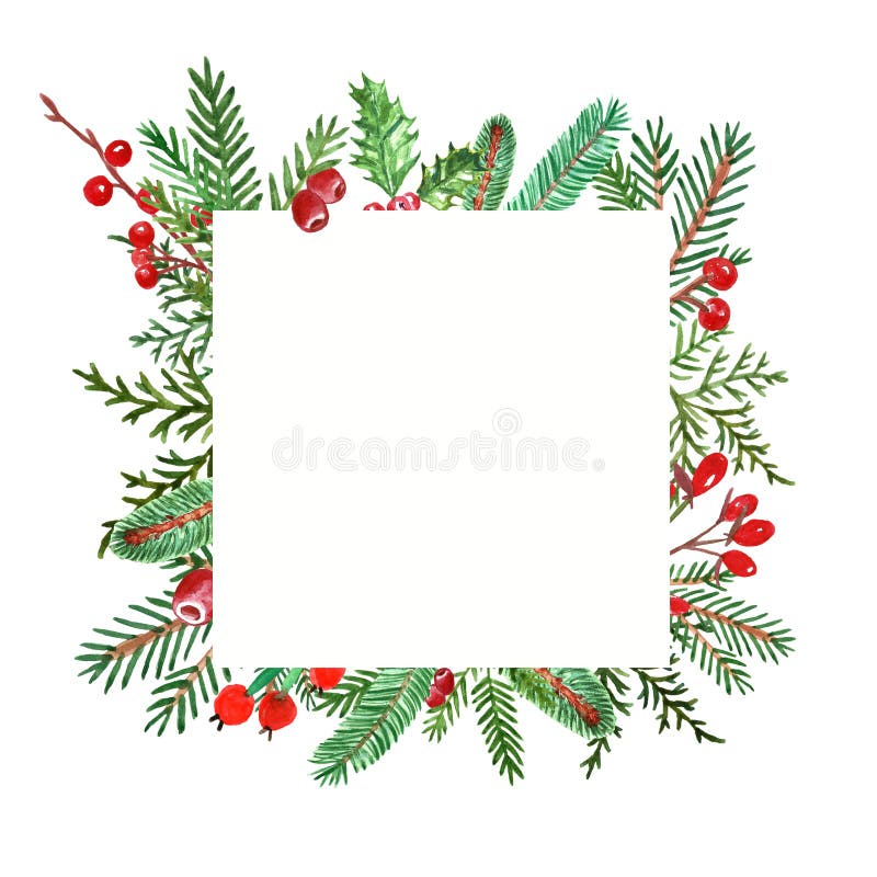 1,529 Evergreen Christmas Tree Watercolor Stock Photos - Free & Royalty ...