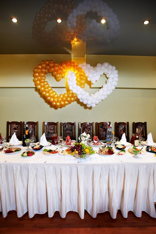 Festive wedding table