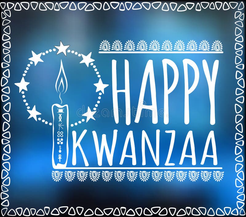 Festiwal Kwanzaa dodatkowy karcianego formata wakacje royalty ilustracja Festiwal Kwanzaa dodatkowy karcianego formata wakacje royalty ilustracja