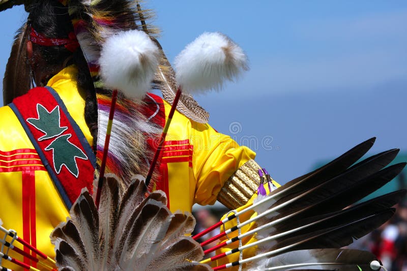 American Indian Dancing in colorful costume. American Indian Dancing in colorful costume