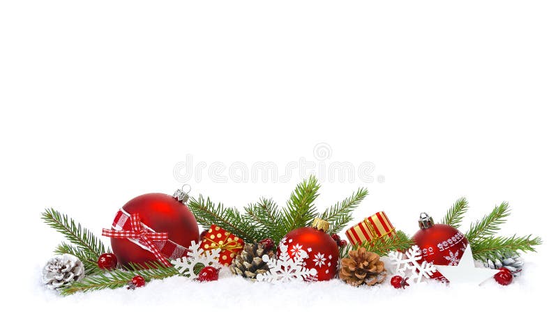 Festliche Weihnachtszusammensetzung im Schnee stockbilder Festliche Weihnachtszusammensetzung im Schnee stockbilder