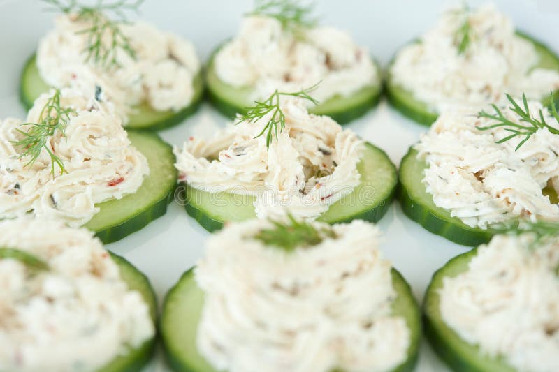 Feta cheese on cucumber stock image. Image of peppers 21789117