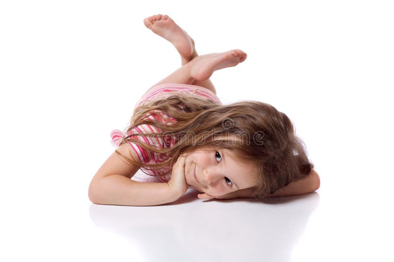 Fetiță drăguță royalty free stock photo