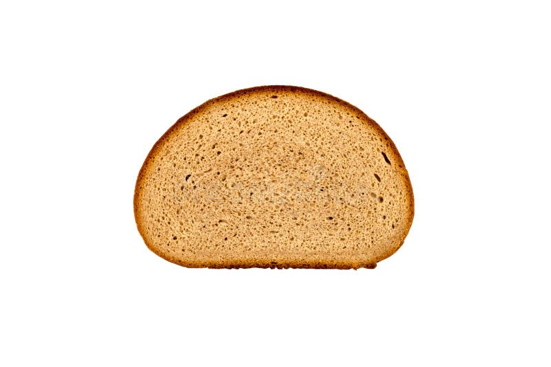 Fetta al forno fresca del pane isolata su fondo bianco fotografia stock Fetta al forno fresca del pane isolata su fondo bianco fotografia stock