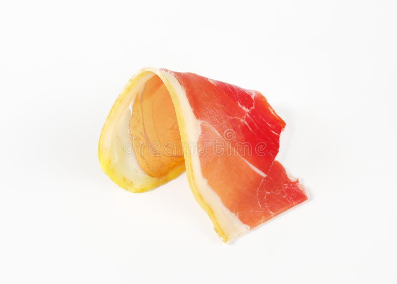 Fetta Di Crudo Di Prosciutto Di Parma Immagine Stock Immagine di