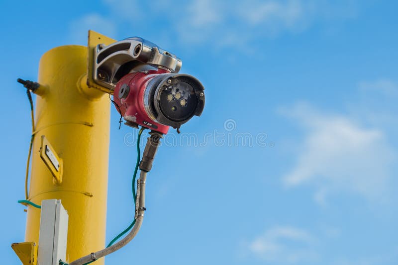 Feuer- und Gaswarnungs- und AbschaltungsErfassungssystem des Öls und des Gases, die Plattform verarbeiten lizenzfreie stockfotos Feuer- und Gaswarnungs- und AbschaltungsErfassungssystem des Öls und des Gases, die Plattform verarbeiten lizenzfreie stockfotos