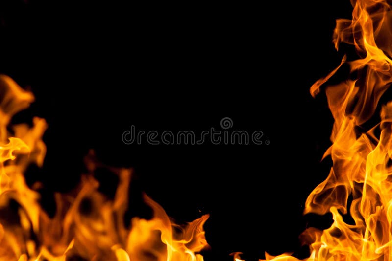 Feuerrahmen in der Dunkelheit Feuerrahmen in der Dunkelheit