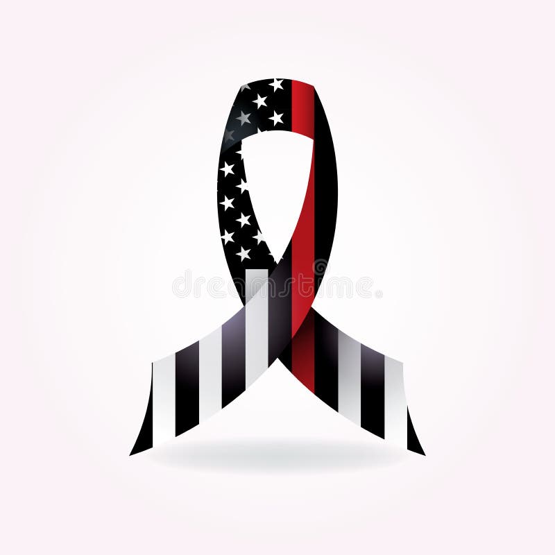 Feuerwehrmann Support Ribbon Illustration vektor abbildung Feuerwehrmann Support Ribbon Illustration vektor abbildung