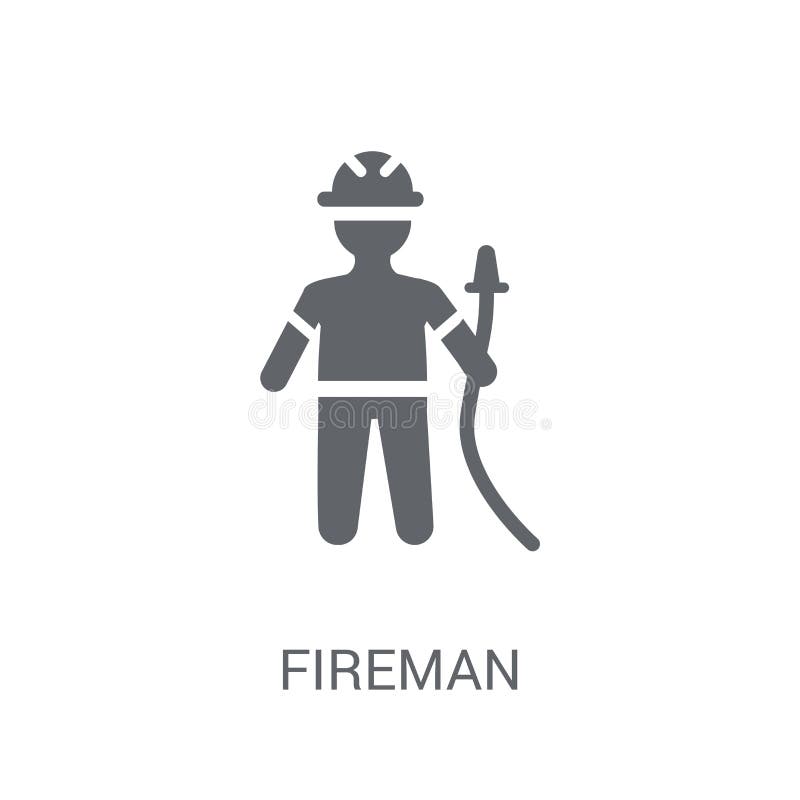 Feuerwehrmannikone stock abbildung Feuerwehrmannikone stock abbildung