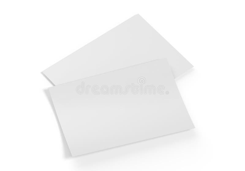 Modèle De Feuille Blanche De Papier.