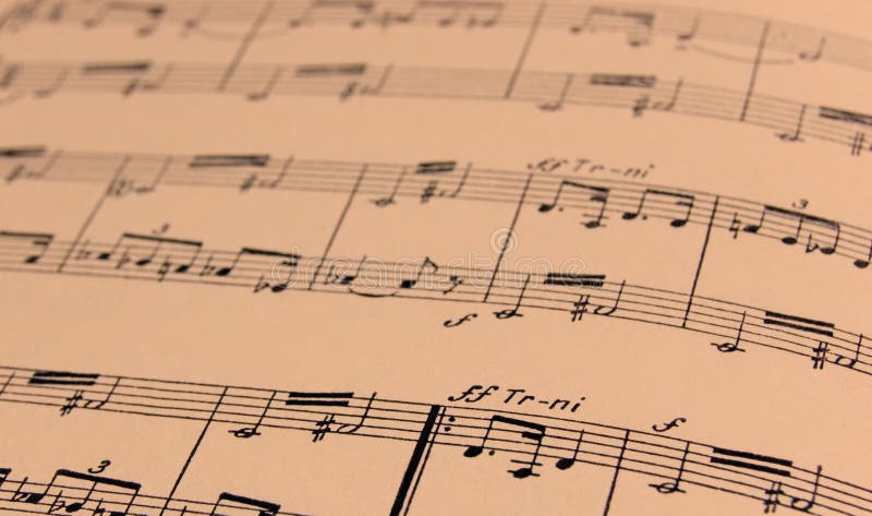 Feuille de musique écrite photographie stock libre de droits Feuille de musique écrite photographie stock libre de droits