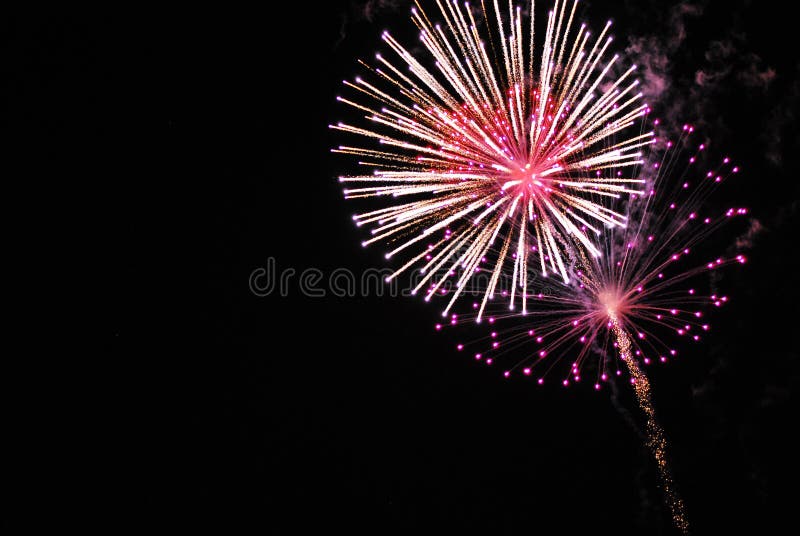 Feux d'artifice photographie stock