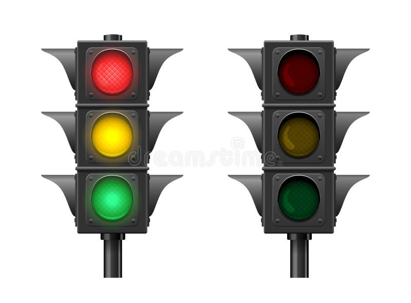 Feux de signalisation illustration libre de droits Feux de signalisation illustration libre de droits