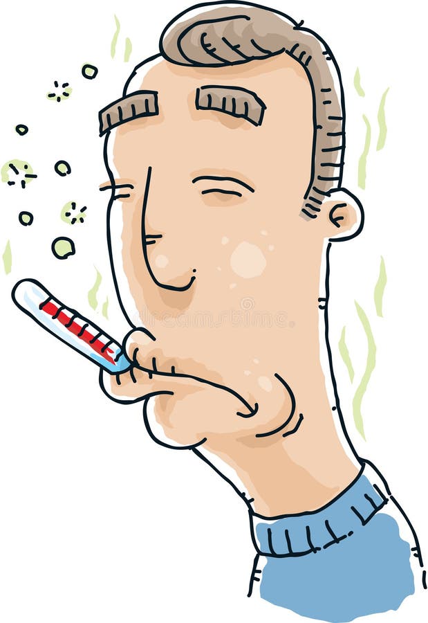 Fever Thermometer stock illustration. Illustration of pain - 41558533