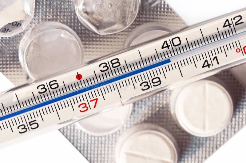 Fever thermometer stock photo. Image of checkup, close 402344