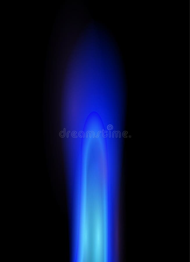 Natural gas flame, realistic vector illustration. Natural gas flame, realistic vector illustration.