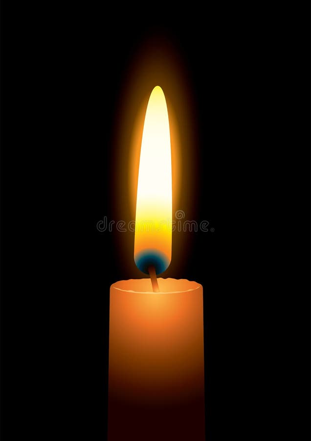 Fiamma di candela luminosa